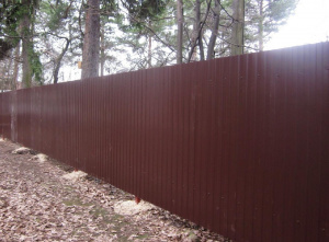 Забор из профнастила 3 м*156 м